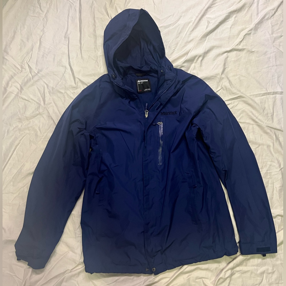 Marmot Rain / Windbreaker Jacket Men’s Medium Navy